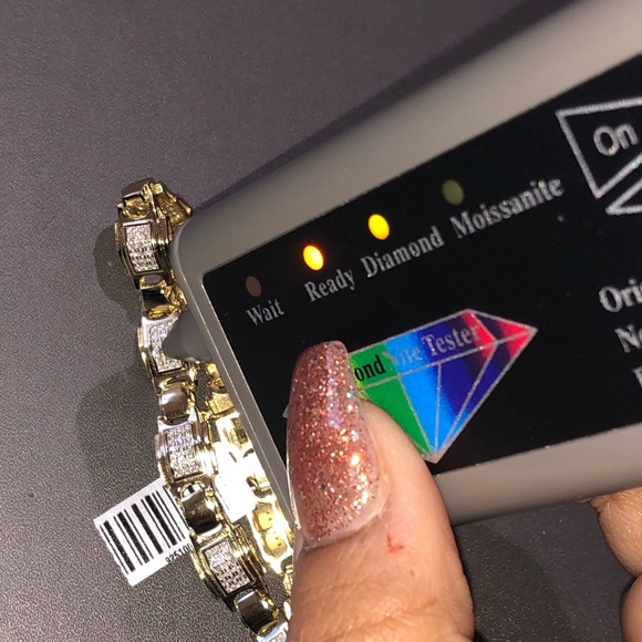 Mens real diamond custom made bracelet NOT CZ mot fake Best gift huge sale Wow! - Picture 3 of 6